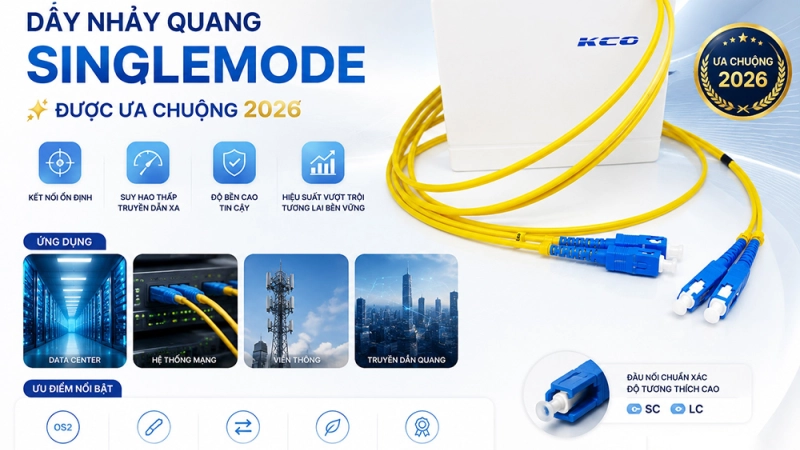Dây nhảy quang Singlemode HOT nhất năm 2026