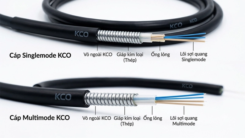 Sự khác nhau chi tiết giữa cáp quang Singlemode và Multimode