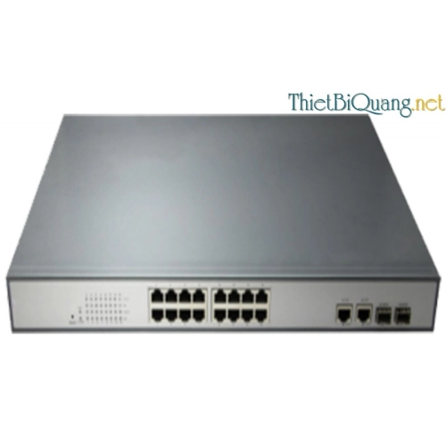 Switch quang PoE 16 Port 10/100/1000Mbps