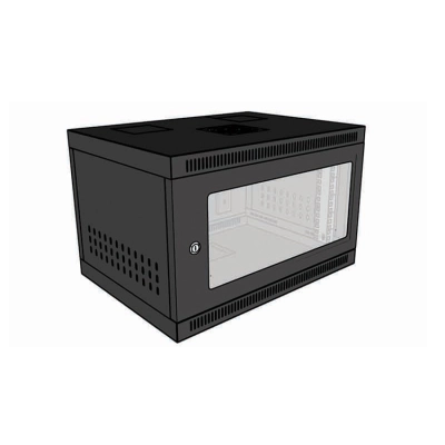 Tủ mạng 6U sâu 400MK màu đen