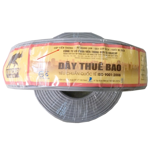 Dây điện thoại 2x2x0.5 vinacap
