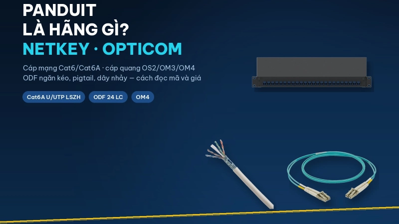 Panduit là hãng gì? Cáp mạng, cáp quang và ODF Panduit tại Việt Nam