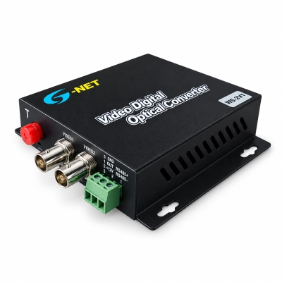 Bộ chuyển đổi video sang quang 2 kênh có data G-Net HHD-G2V↑1D↓3