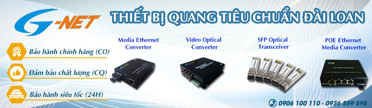 Bộ chuyển đổi quang, Video converter quang chính hãng G-Net Taiwan