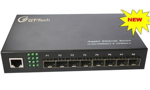 Switch Quang Giga Ethernet với 8 cổng SFP, Switch quang Giga 8 cổng SFP