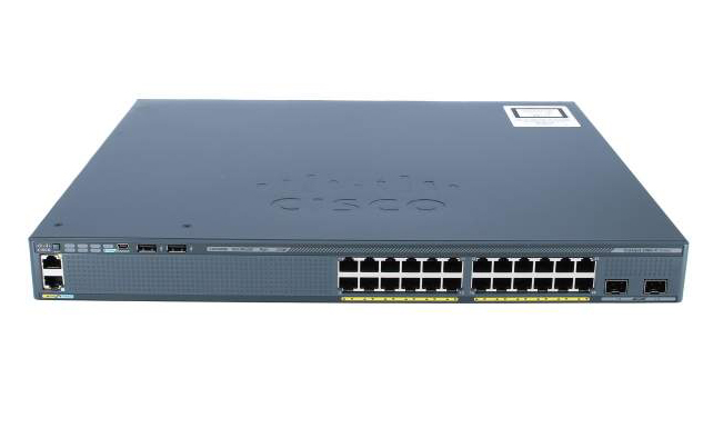 Cisco WS-C2960X-24PD-L, Báo giá phân phối WS-C2960X-24PD-L 24 GigE PoE 370W, 2 x 10G SFP+, LAN Base
