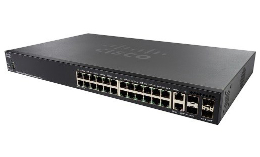 SG350X-24-K9-EU, SG350X-24-K9-EU - Cisco SG350X-24 24-port Gigabit Stackable Switch