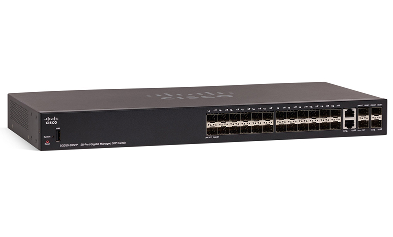 SG350-28SFP-K9-EU, SG350-28SFP-K9-EU - Cisco SG350-28SFP 28-port Gigabit Managed SFP Switch