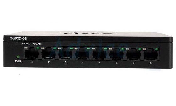 SG95D-08-AS, SG95D-08-AS - Cisco SG95D-08 8-Port Gigabit Desktop Switch