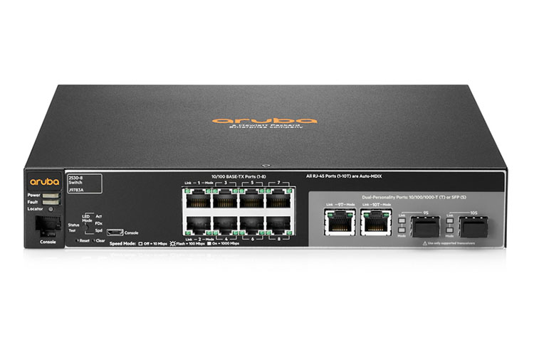 JL070A Aruba 2530 8 PoE+ Internal PS Switch chính hãng, giá cực tốt, JL070A