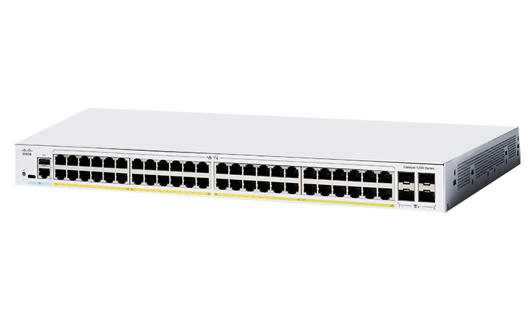 C1200-48T-4G-EU, Cisco C1200-48T-4G-EU, Network ports 48 x 1G, 4 x 1G SFP, 1 Fan