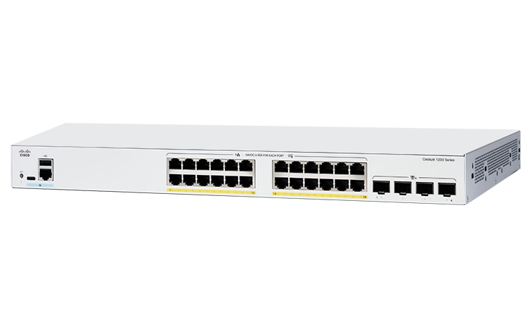 C1200-24T-4X-EU, Báo giá Cisco C1200-24T-4X-EU, Network ports 24 x 1G, 4 x 10G SFP+