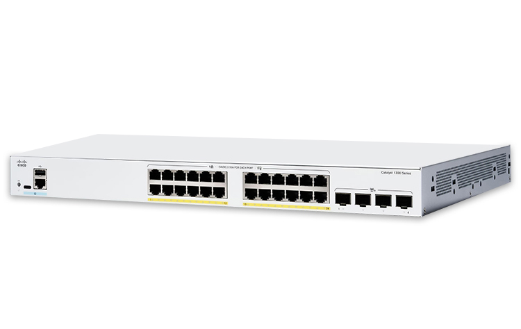 C1300-24T-4G-EU, Cisco C1300-24T-4G-EU, Network ports 24 x 1G, Uplink ports 4 x 1G SFP