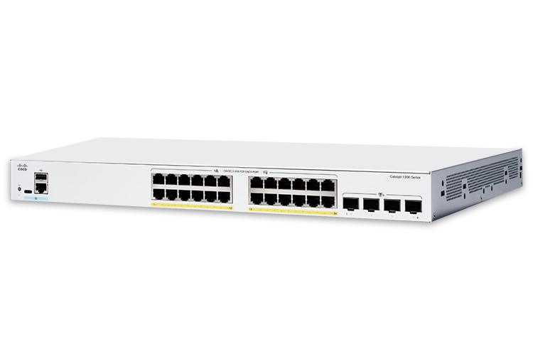C1300-24FP-4G-EU, Cisco C1300-24FP-4G-EU, 24 x 1G, Uplink ports 4 x 1G SFP,PoE+ 375W, 1Fan