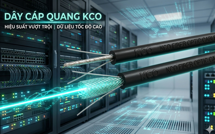 Phân tích thị trường cáp quang và sự nổi bật của KCO, Dây cáp quang KCO (Mỹ) bền bỉ, chất lượng, giá rẻ 2026