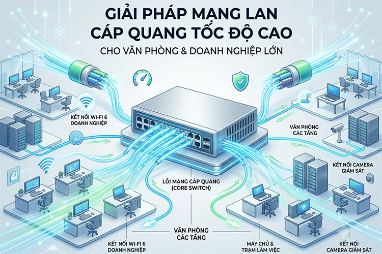 Giải pháp mạng LAN cáp quang cho văn phòng và doanh nghiệp, Giải pháp mạng LAN cáp quang cho văn phòng và doanh nghiệp 2026