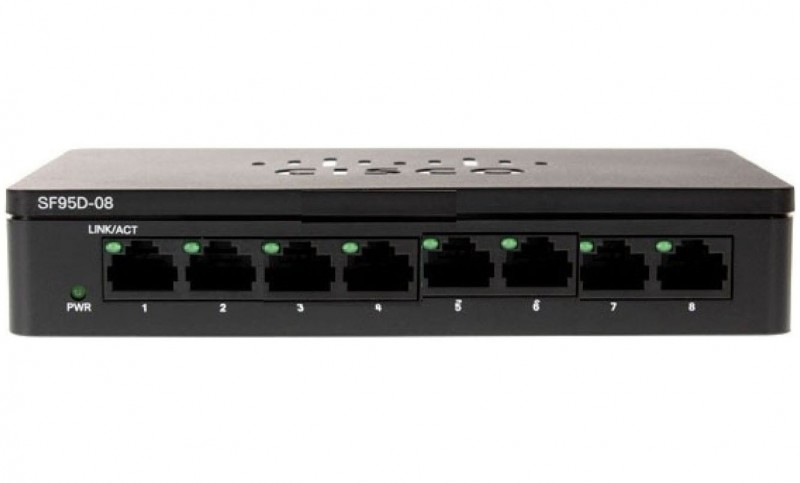SF95D-08-AS, SF95D-08-AS - Cisco SF95D-08 8-Port 10/100 Desktop Switch