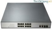 Switch quang PoE 16 Port 10/100/1000Mbps