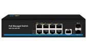 Switch PoE layer 2 GX-MPS-2GX8GP-SFP