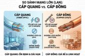 Cáp quang và cáp đồng (LAN) cho văn phòng nên chọn loại nào?