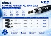 Bảng báo giá cáp quang Multimode KCO mới nhất 2026