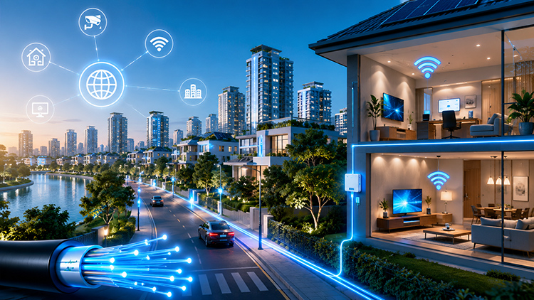 Giải pháp cáp quang FTTH trong khu đô thị thông minh