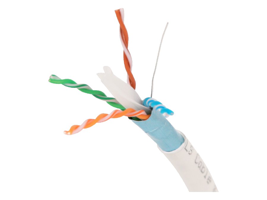Cáp mạng Cat6 FTP LS — sợi cáp và lõi có băng chắn nhiễu