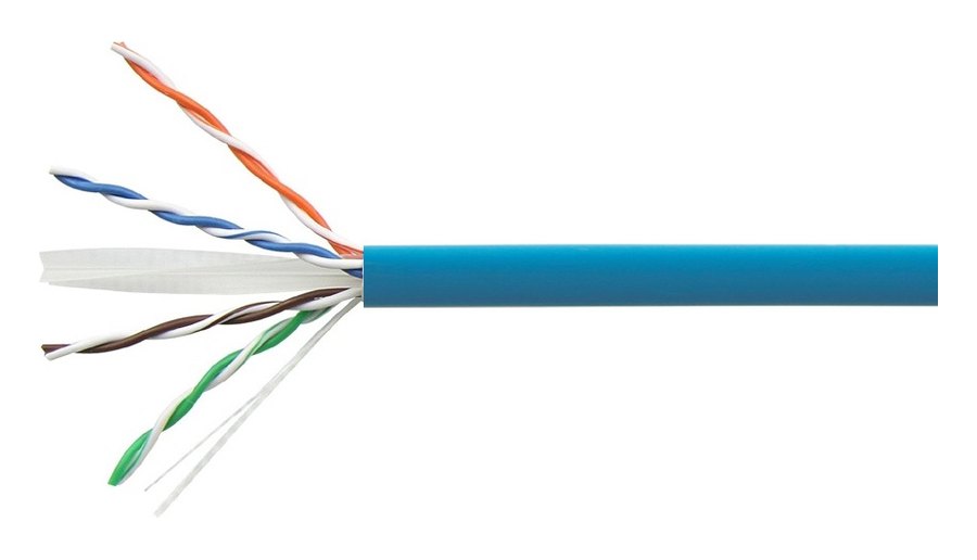 Cáp mạng Cat6 UTP Commscope LSZH — sợi cáp và lõi 4 đôi xoắn