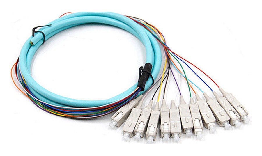 Dây hàn quang SC OM3 KCO — đầu SC/UPC, simplex và sợi đệm chặt để hàn
