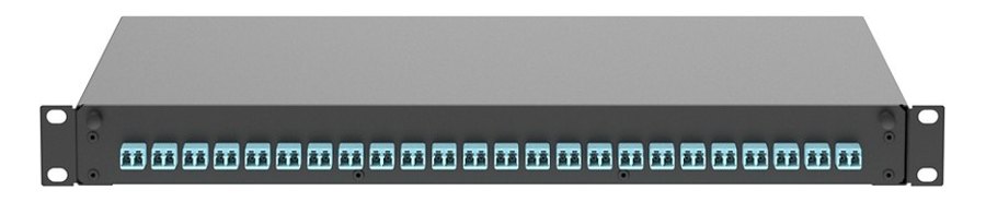 ODF 24FO Panduit LC Duplex Multimode OM4 — mặt trước với các adapter