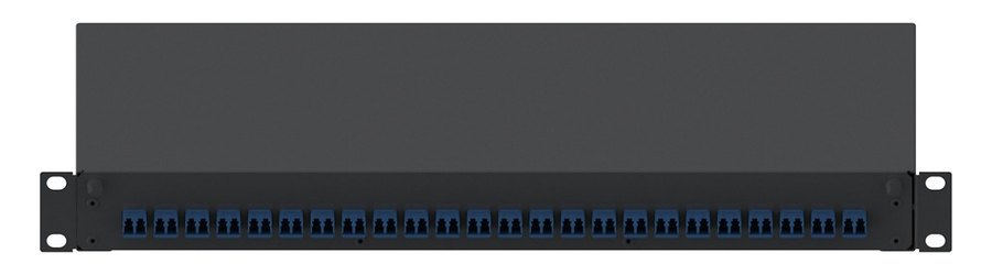 ODF 24FO Panduit LC Duplex Singlemode — mặt trước với các adapter