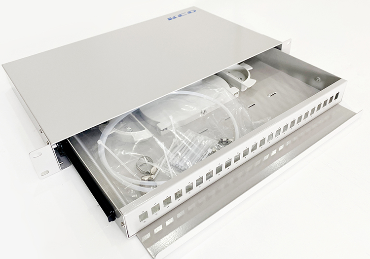 Hộp phối quang ODF 24FO KCO gắn rack dạng khay trượt