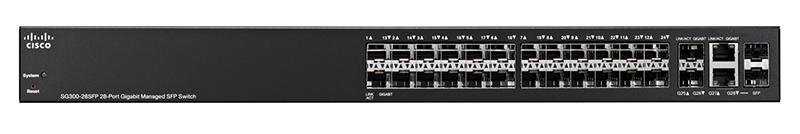 Hình ảnh CISCO SG300-28SFP-K9-EU SG300-28SFP 28-port Gigabit SFP Managed Switch