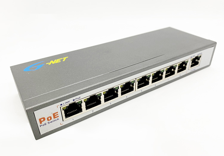 Switch PoE 8 Port G-PES-8TP1TX hãng G-NET
